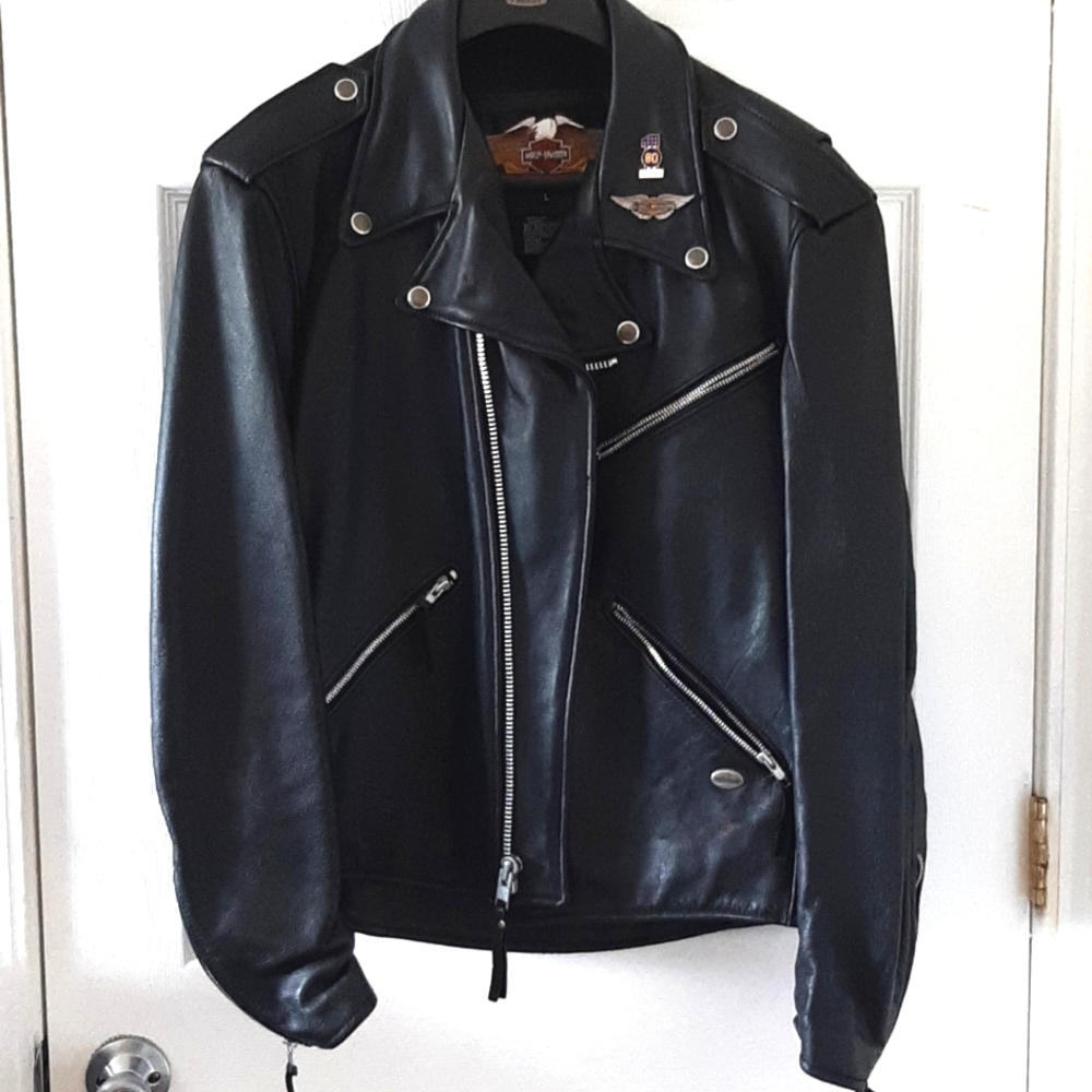 Harley Davidson Black Leather Jacket